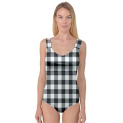 Plaid Pattern Princess Tank Leotard  by ValentinaDesign