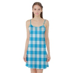 Plaid Pattern Satin Night Slip by ValentinaDesign