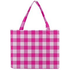 Plaid Pattern Mini Tote Bag by ValentinaDesign