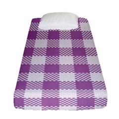 Plaid Pattern Fitted Sheet (single Size) by ValentinaDesign