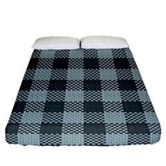 Plaid Pattern Fitted Sheet (queen Size) by ValentinaDesign