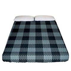 Plaid Pattern Fitted Sheet (california King Size) by ValentinaDesign