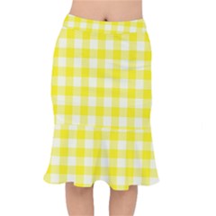 Plaid Pattern Mermaid Skirt