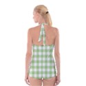 Plaid pattern Boyleg Halter Swimsuit  View2