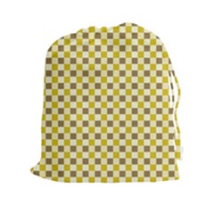 Plaid Pattern Drawstring Pouches (xxl) by ValentinaDesign