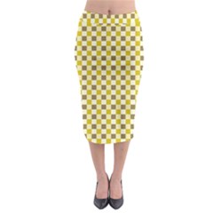 Plaid Pattern Midi Pencil Skirt by ValentinaDesign