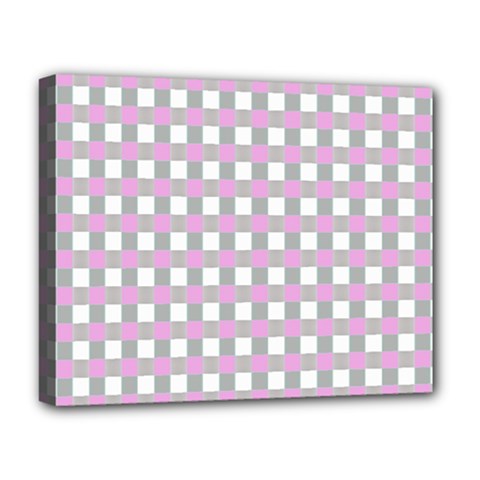 Plaid Pattern Deluxe Canvas 20  X 16  