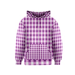 Plaid Pattern Kids  Zipper Hoodie by ValentinaDesign