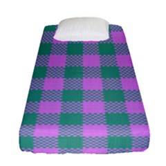 Plaid Pattern Fitted Sheet (single Size) by ValentinaDesign