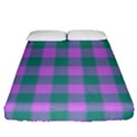 Plaid pattern Fitted Sheet (Queen Size) View1