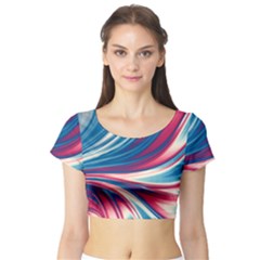 Colors Short Sleeve Crop Top (tight Fit) by ValentinaDesign