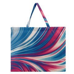 Colors Zipper Large Tote Bag by ValentinaDesign