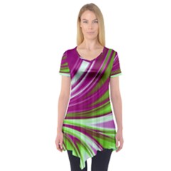 Colors Short Sleeve Tunic  by ValentinaDesign