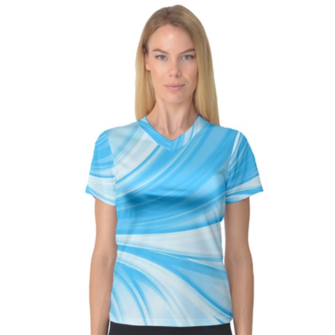 Colors Women s V-neck Sport Mesh Tee by ValentinaDesign