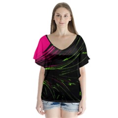 Colors Flutter Sleeve Top by ValentinaDesign