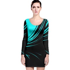 Colors Long Sleeve Velvet Bodycon Dress by ValentinaDesign