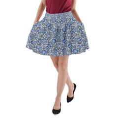 Geometric Luxury Ornate A-line Pocket Skirt