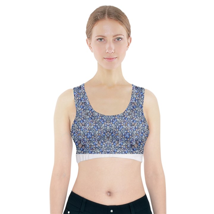 Geometric Luxury Ornate Sports Bra With Pocket