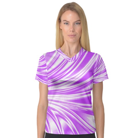 Colors Women s V-neck Sport Mesh Tee by ValentinaDesign