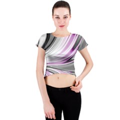 Colors Crew Neck Crop Top by ValentinaDesign