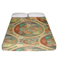 Complex Geometric Pattern Fitted Sheet (king Size) by linceazul