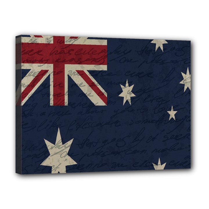 Vintage Australian flag Canvas 16  x 12 