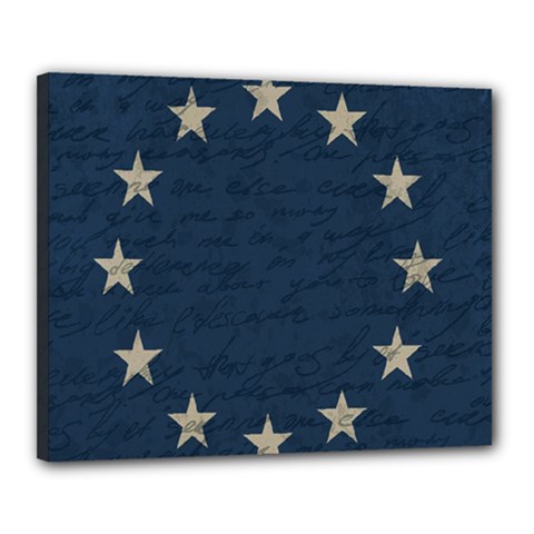 Vintage Flag - Eu Canvas 20  X 16  by ValentinaDesign