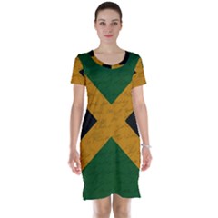 Vintage Flag - Jamaica Short Sleeve Nightdress by ValentinaDesign