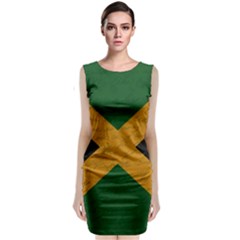 Vintage Flag - Jamaica Classic Sleeveless Midi Dress by ValentinaDesign