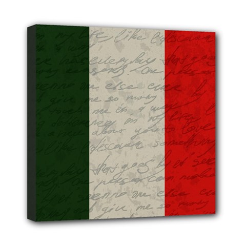 Vintage Flag - Italia Mini Canvas 8  X 8  by ValentinaDesign