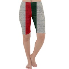 Vintage Flag - Italia Cropped Leggings  by ValentinaDesign