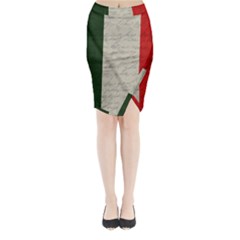 Vintage Flag - Italia Midi Wrap Pencil Skirt by ValentinaDesign