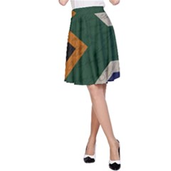 Vintage Flag - South Africa A-line Skirt by ValentinaDesign