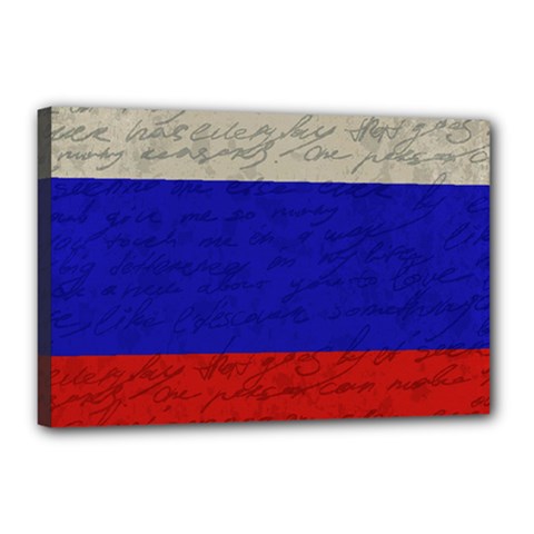 Vintage flag - Russia Canvas 18  x 12 