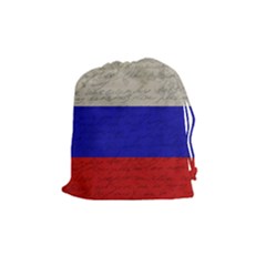 Vintage Flag - Russia Drawstring Pouches (medium)  by ValentinaDesign