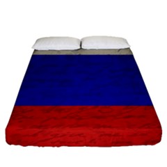 Vintage flag - Russia Fitted Sheet (Queen Size)