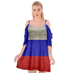 Vintage Flag - Russia Cutout Spaghetti Strap Chiffon Dress