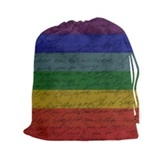 Vintage Flag - Pride Drawstring Pouches (xxl) by ValentinaDesign