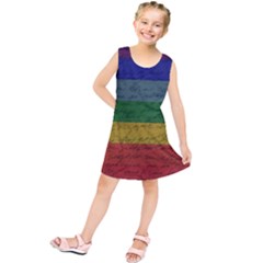 Vintage Flag - Pride Kids  Tunic Dress by ValentinaDesign