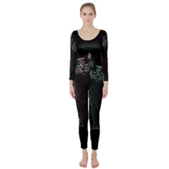 Cats Long Sleeve Catsuit by Valentinaart