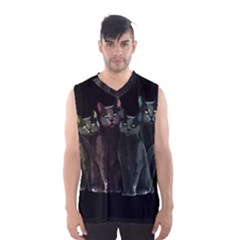 Cats Men s Basketball Tank Top by Valentinaart