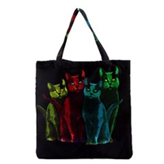 Cats Grocery Tote Bag by Valentinaart