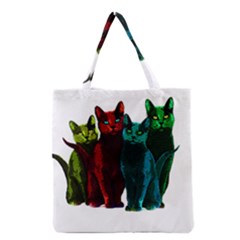 Cats Grocery Tote Bag by Valentinaart