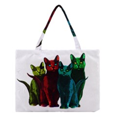 Cats Medium Tote Bag by Valentinaart