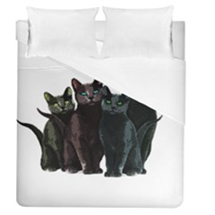 Cats Duvet Cover (queen Size) by Valentinaart