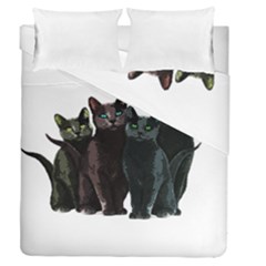 Cats Duvet Cover Double Side (queen Size) by Valentinaart