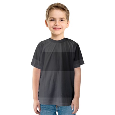 Gray And Black Thick Stripes Kids  Sport Mesh Tee by digitaldivadesigns