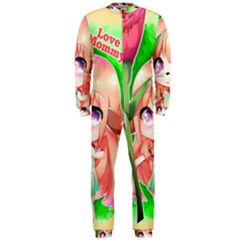 Happy Mother s Day Furry Girl Onepiece Jumpsuit (men)  by Catifornia