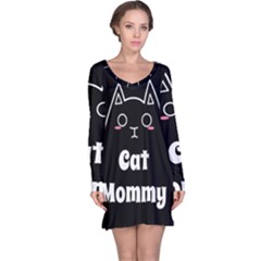 Love My Cat Mommy Long Sleeve Nightdress by Catifornia