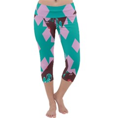 Animals Rooster Hens Chicks Chickens Plaid Star Flower Floral Sunflower Capri Yoga Leggings